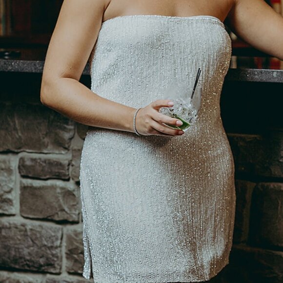 Retrofete Catherine Sequin Mini Dress - Picture 1 of 3